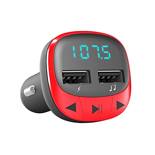 Auto-FM-Transmitter mit microSD und MP3, ideal zum Abspielen von Musik von Geräten im Auto. von Glowster
