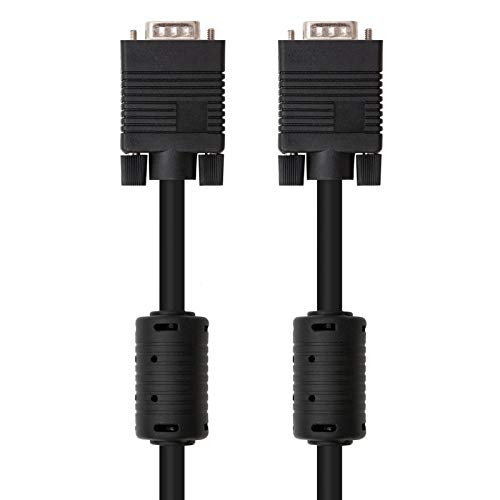 Glowster 10 m SVGA-Kabel mit Ferrit HDB15/M auf HDB15/M, ideal zum Anschluss von Monitoren und Geräten mit VGA-Ausgang. Glowster 10 m SVGA-Kabel mit Ferrit HDB15/M auf HDB15/M, ideal zum Anschluss von Monitoren und Geräten mit VGA-Ausgang. von Glowster