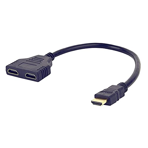 Glowster HDMI auf 2 x HDMI-Adapter, 0,2 m, Video- und Audioübertragung, ideal für mehrere Verbindungen von Geräten zu Displays. Glowster HDMI auf 2 x HDMI-Adapter, 0,2 m, Video- und Audioübertragung, ideal für mehrere Verbindungen von Geräten zu Displays. von Glowster