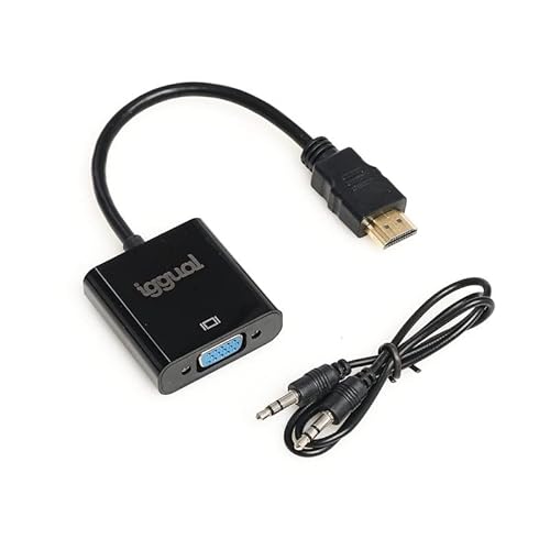 Glowster HDMI-auf-VGA-Adapter mit 3,5-mm-Audioausgang, um Digitale in analoge Signale zu konvertieren und Videogeräte anzuschließen. Glowster HDMI-auf-VGA-Adapter mit 3,5-mm-Audioausgang, um Digitale in analoge Signale zu konvertieren und Videogeräte anzuschließen. von Glowster