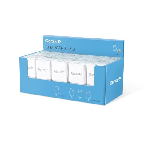 Glowster Ladegerät mit 3 USB-Anschlüssen, Weiß, ideal zum gleichzeitigen Aufladen mehrerer Geräte. Kompakt und effizient Glowster Ladegerät mit 3 USB-Anschlüssen, Weiß, ideal zum gleichzeitigen Aufladen mehrerer Geräte. Kompakt und effizient von Glowster
