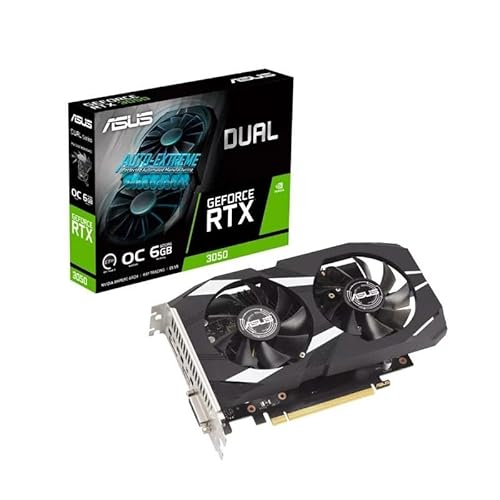 Glowster NVIDIA Dual RTX 3050 Grafikkarte, 6 GB DDR6, ideal für Gaming und Grafikdesign, ideal für Spiele und kreative Anwendungen. von Glowster
