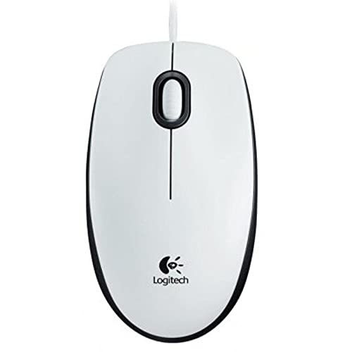 Glowster Optische USB-Maus mit 3 Tasten in Weiß, ideal für den Einsatz im Büro und tägliche Navigation. von Glowster