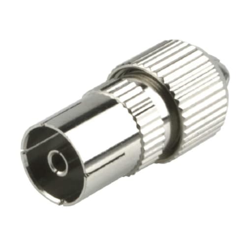 Glowster Satelliten-Antennenstecker, TV-Buchse, gerade, ideal für Empfangssysteme und zur Verbesserung von Fernsehsignalen, kompatibel mit verschiedenen Satellitenanlagen. von Glowster