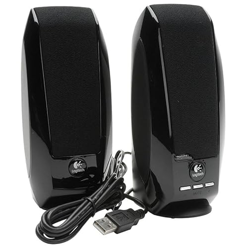 Glowster USB-Multimedia-Lautsprecher für PC, 1,2 Watt, schwarzes Design – ideal für Audio in Videospielen, Musik und Multimedia-Inhalten. von Glowster