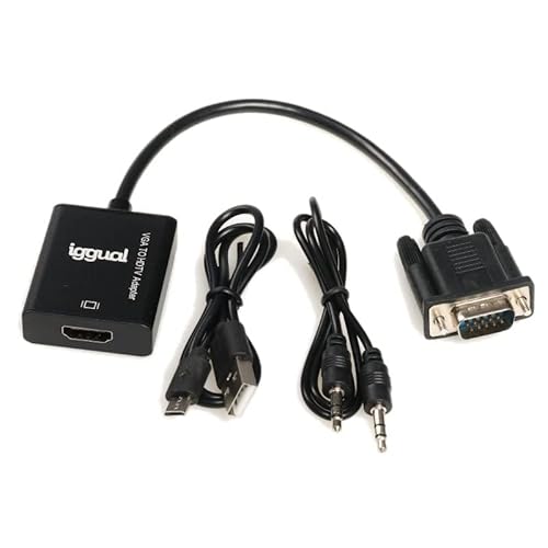 Glowster VGA auf HDMI Adapter mit Audio und microUSB zum Anschluss von VGA-Geräten an HDMI-Displays, ideal für Präsentationen und Multimedia Glowster VGA auf HDMI Adapter mit Audio und microUSB zum Anschluss von VGA-Geräten an HDMI-Displays, ideal für Präsentationen und Multimedia von Glowster