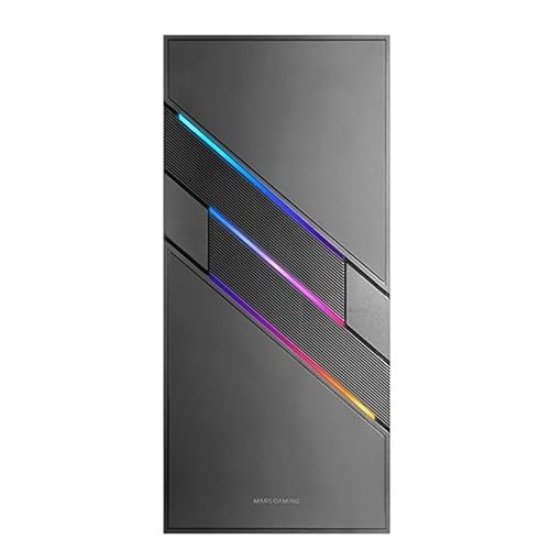 Halb-Tower mit ARGB-Lüfter, 12 cm, Schwarz, ideal für den BAU personalisierter PCs und verbessert die Kühlung und Ästhetik des Systems. von Glowster
