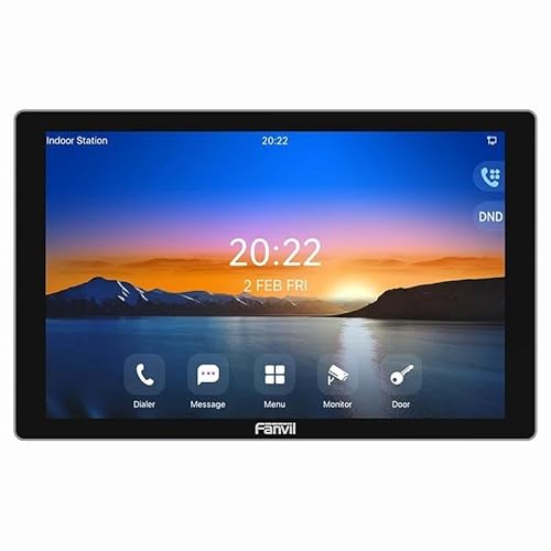 IP-Innenstation mit 25,4 cm (10 Zoll) Touchscreen, VoIP-Anschluss, Audio, ideal für die Kommunikation in Büros oder gewerblichen Umgebungen. von Glowster