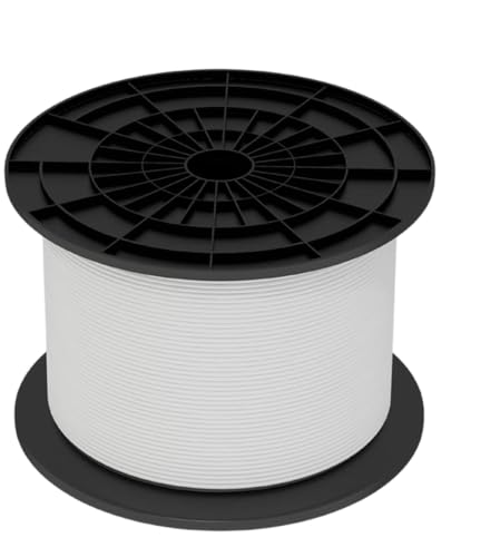 Kabel H03VVH2-F 2 x 1,0 mm² 100m weiß - Ideal für Elektroinstallationen, Geräteanschluss und den Innenbereich Kabel H03VVH2-F 2 x 1,0 mm² 100m weiß - Ideal für Elektroinstallationen, Geräteanschluss und den Innenbereich von Glowster