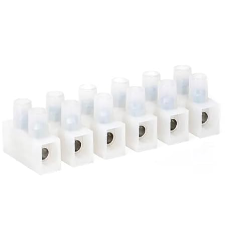 Konkaver 6-poliger Klemmenblock, weiß, ideal für elektrische Verbindungen und elektronische Projekte. Konkaver 6-poliger Klemmenblock, weiß, ideal für elektrische Verbindungen und elektronische Projekte. von Glowster