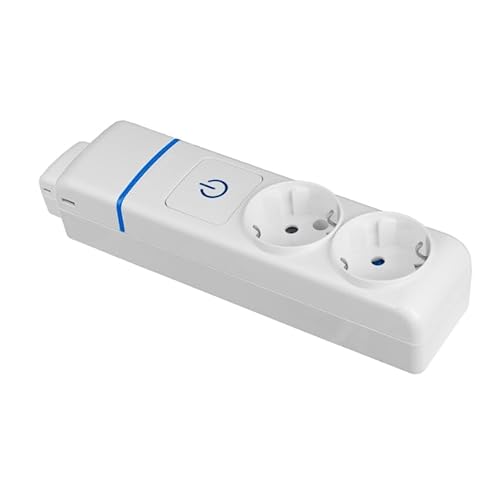 Mehrfachsteckdose mit 2 kabellosen Steckdosen mit Schalter, ideal für den Anschluss mehrerer elektrischer Geräte in Wohnungen oder Büros. Mehrfachsteckdose mit 2 kabellosen Steckdosen mit Schalter, ideal für den Anschluss mehrerer elektrischer Geräte in Wohnungen oder Büros. von Glowster