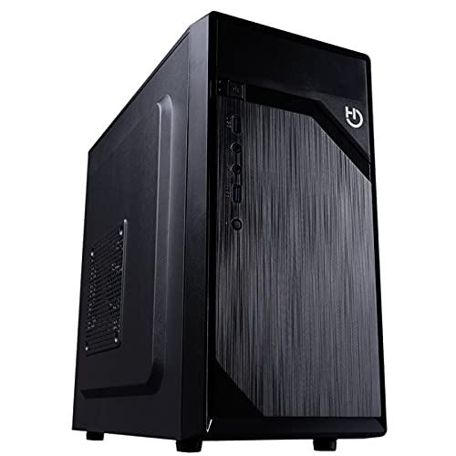 MicroATX-Gehäuse mit 2 USB 3.0-Anschlüssen und Kartenleser, ideal für PC-Baugruppe und Desktop-Optimierung. von Glowster