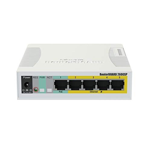 Netzwerk-Switch, 5 Gigabit-Ports, 1 SFP-Port, PoE, einfache Verwaltung, ideal für kleine Netzwerke und effiziente Datenübertragung. von Glowster