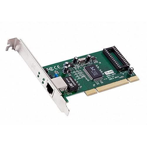 PCI-Gigabit-Netzwerkkarte, 1000 Mbit/s, kompatibel mit Betriebssystemen, ideal für schnelle und stabile Internetverbindung auf dem Desktop-PC. von Glowster