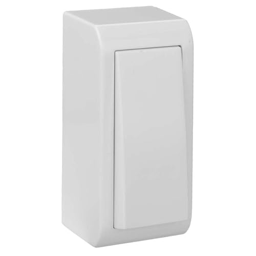 Schmaler Drucktaster weiß Taster Taster 10A 250V 33x70x25mm von Glowster