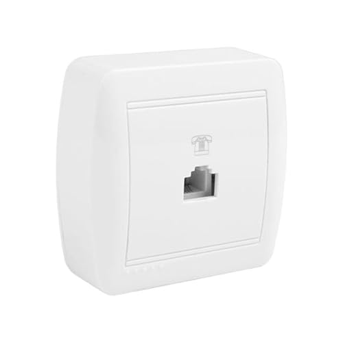 RJ11 Aufputz-Telefonbuchse, Wandserie, zur Telefonverbindung in Wohn- und Gewerbeanlagen. RJ11 Aufputz-Telefonbuchse, Wandserie, zur Telefonverbindung in Wohn- und Gewerbeanlagen. von Glowster