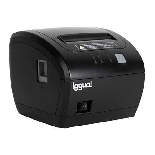 Thermodrucker TP Easy 80, USB-Anschluss und RJ11, Schwarz, ideal für Quittungen und Tickets in Geschäften und Restaurants. von Glowster