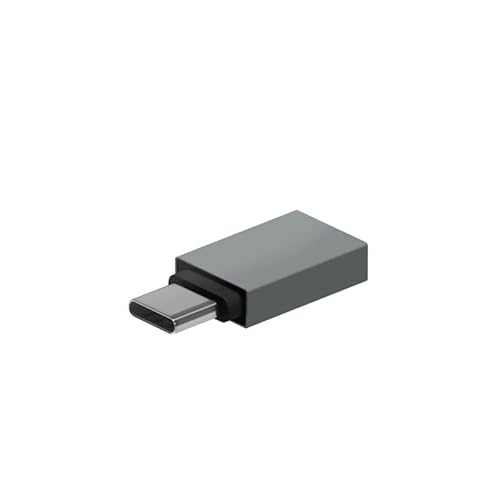 USB 3.2 Gen1 3A Adapter grau für schnelle Datenübertragung und Aufladen von Geräten. von Glowster