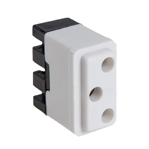 Weiße Steckdose mit zweipoligem Stecker, TT versetzt, 250 V, 10 A Weiße Steckdose mit zweipoligem Stecker, TT versetzt, 250 V, 10 A von Glowster