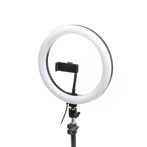 glowster 25,4 cm (10 Zoll) LED-Lichtring-Set mit verstellbarem Stativ, ideal für Fotografie, Videoanrufe und professionelles Make-up. von Glowster