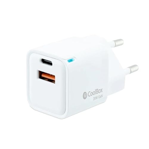 glowster GAN Ladegerät 20 W, USB-C/USB-A, kompakt und effizient, ideal zum schnellen Aufladen mobiler und elektronischer Geräte. von Glowster