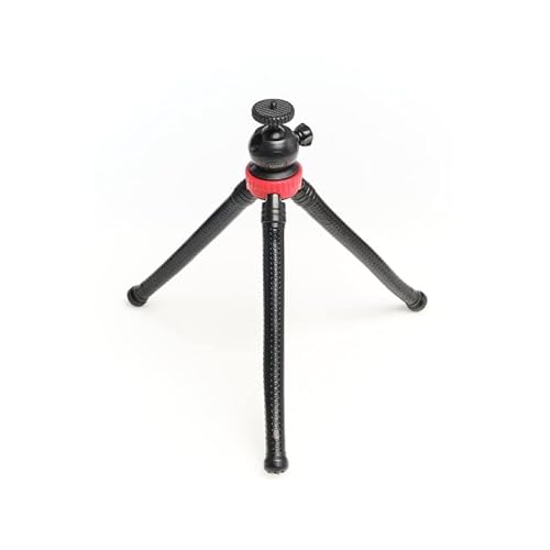 glowster Mini-Stativ mit Verstellbarer Handyhalterung, leicht und tragbar, ideal für stabile Fotos und Videos überall. von Glowster