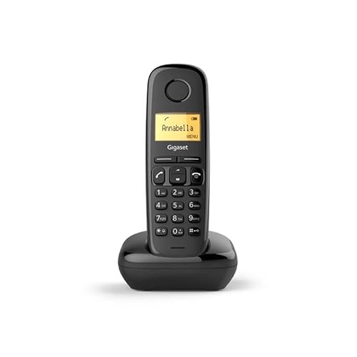 glowster Schnurloses DECT-Telefon, schwarz, mit LCD-Display, Anruferkennung und Grundfunktionen für den Heim- und Bürogebrauch. glowster Schnurloses DECT-Telefon, schwarz, mit LCD-Display, Anruferkennung und Grundfunktionen für den Heim- und Bürogebrauch. von Glowster