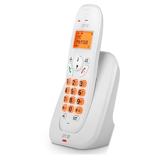 glowster Schnurloses Telefon mit Display und Freisprecheinrichtung, weiß, ideal für die Kommunikation zu Hause und im Büro. von Glowster