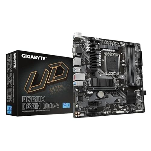 mATX LGA1700 B760M DS3H DDR4 Mainboard - Ideal für Gaming und Multitasking - Kompatibel mit Prozessoren der neuesten Generation. mATX LGA1700 B760M DS3H DDR4 Mainboard - Ideal für Gaming und Multitasking - Kompatibel mit Prozessoren der neuesten Generation. von Glowster