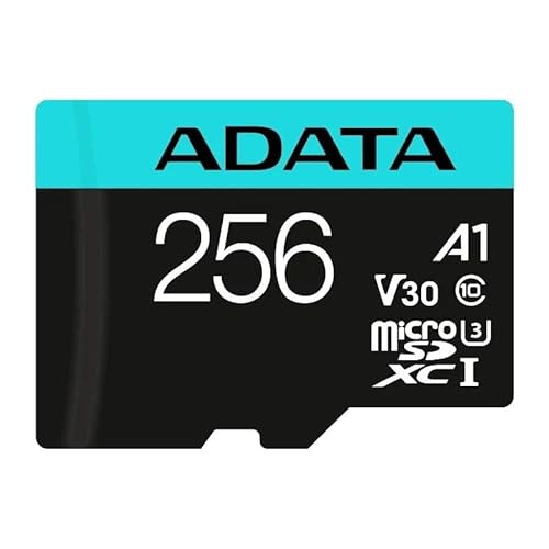 microSDXC UHS-I U3 256 GB Speicherkarte mit Adapter, hohe Übertragungsgeschwindigkeit, ideal für die Speicherung von Fotos, Videos und Spielen. von Glowster