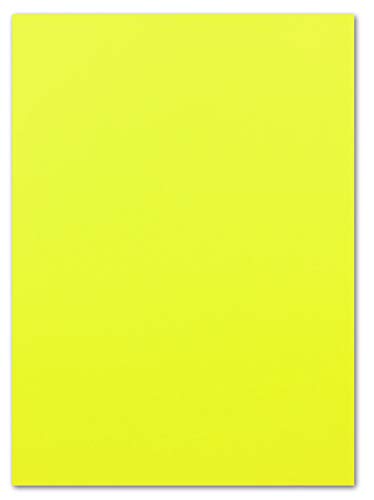 100 Blatt Leuchtpapier DIN A4-21,0 x 29,7 cm - Neonpapier Gelb - 80 g/m² - beidseitig Neongelb - Plakatpapier für Leuchtplakate - Glüxx-Agent von Glüxx-Agent