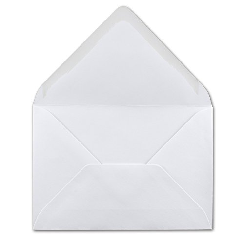 100 DIN B6 Briefumschläge weiß - 12 x 18 cm - 120 g/m² Nassklebung - ideal für Weihnachten Grußkarten Einladungen von Ihrem Glüxx-Agent von Glüxx-Agent