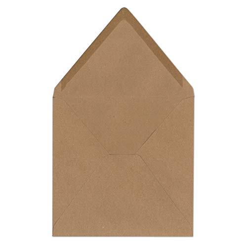 100 Quadratische Briefumschläge Kraftpapier Vintage Braun Recycling 16,5 x 16,5 cm 120 g/m² Nassklebung Post-Umschläge ohne Fenster 100 Quadratische Briefumschläge Kraftpapier Vintage Braun Recycling 16,5 x 16,5 cm 120 g/m² Nassklebung Post-Umschläge ohne Fenster von Glüxx-Agent