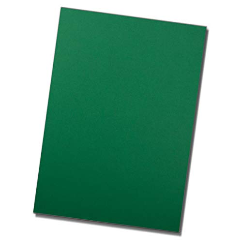150 Blatt DIN A4 Briefpapier - Bastelpapier - Dunkelgrün - Ton-Papier mit edler Rippung, 100 g/m² - matte Oberfläche - hochwertiges Schreibpapier von Glüxx Agent