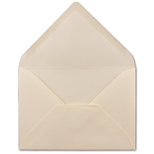 150 DIN B6 Briefumschläge Creme - 12,5 x 17,5 cm - 80 g/m² Nassklebung Post-Umschläge ohne Fenster für Einladungen - Serie Colours-4-you 150 DIN B6 Briefumschläge Creme - 12,5 x 17,5 cm - 80 g/m² Nassklebung Post-Umschläge ohne Fenster für Einladungen - Serie Colours-4-you von Glüxx-Agent