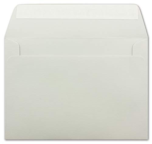 150 gerippte Briefumschläge DIN C6 Hellgrau - 11,4 x 16,2 cm - 100 g/m² Post-umschlag ohne Fenster Haftklebung mit Abziehstreifen - Colours-4-You 150 gerippte Briefumschläge DIN C6 Hellgrau - 11,4 x 16,2 cm - 100 g/m² Post-umschlag ohne Fenster Haftklebung mit Abziehstreifen - Colours-4-You von Glüxx Agent