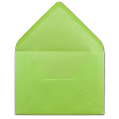 200 DIN B6 Briefumschläge Maigrün - 12,5 x 17,5 cm - 80 g/m² Nassklebung Post-Umschläge ohne Fenster für Einladungen - Serie Colours-4-you 200 DIN B6 Briefumschläge Maigrün - 12,5 x 17,5 cm - 80 g/m² Nassklebung Post-Umschläge ohne Fenster für Einladungen - Serie Colours-4-you von Glüxx-Agent