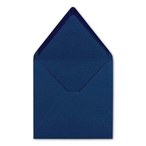 200 Quadratische Briefumschläge Nachtblau 15,5 x 15,5 cm - 110 g/m² Nassklebung Post-Umschläge ohne Fenster ideal für Weihnachten Grußkarten Einladungen von Ihrem Glüxx-Agent von Glüxx-Agent