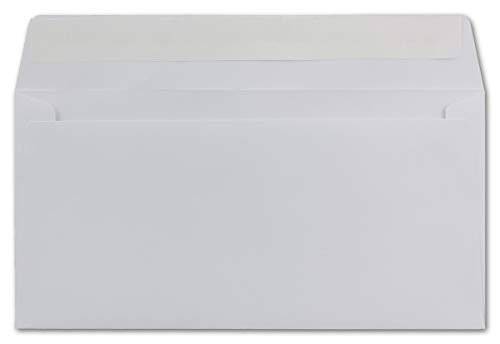 250 DIN Lang Briefumschläge Weiß 22,0 x 11,0 cm 100 g/m² Haftklebung Post-Umschläge ohne Fenster ideal für Weihnachten Grußkarten Einladungen von Ihrem Glüxx-Agent von Glüxx-Agent