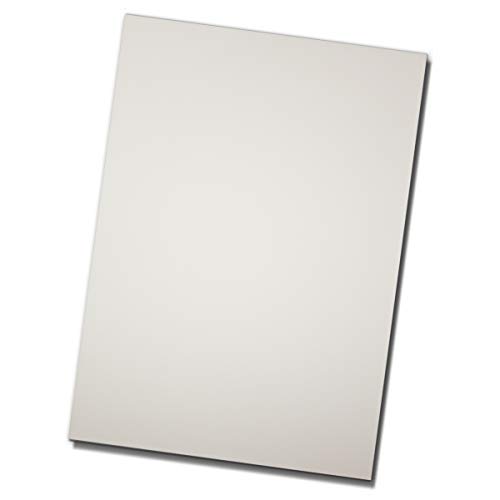 50 Blatt DIN A4 Briefpapier - Bastelpapier - Weiß - Ton-Papier mit edler Rippung, 100 g/m² - matte Oberfläche - hochwertiges Schreibpapier von Glüxx Agent