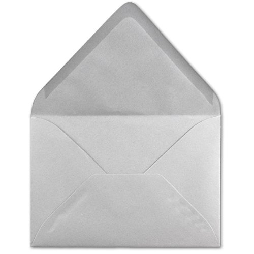 50 DIN C6 Briefumschläge Hellgrau - 11,4 x 16,2 cm - 120 g/m² Nassklebung Brief-Hüllen ohne Fenster für Einladungen von Ihrem Glüxx-Agent 50 DIN C6 Briefumschläge Hellgrau - 11,4 x 16,2 cm - 120 g/m² Nassklebung Brief-Hüllen ohne Fenster für Einladungen von Ihrem Glüxx-Agent von Glüxx Agent