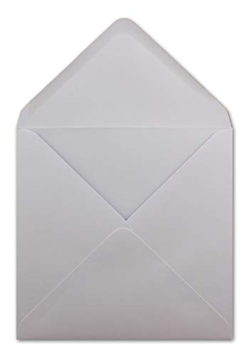 50 Quadratische Briefumschläge Flieder - 15,5 x 15,5 cm - 100 g/m² Nassklebung spitze Klappe - aus der Serie Colours-4-you - Glüxx-Agent von Glüxx Agent