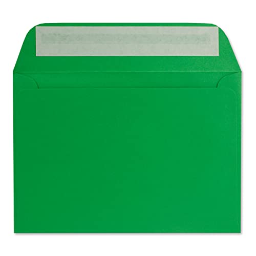 700 DIN C6 Briefumschläge Hellgrün - 11,4 x 16,2 cm - 90 Gramm Haftklebung Post-Umschläge für Grußkarten Einladungen Weihnachten - Glüxx-Agent von Glüxx-Agent