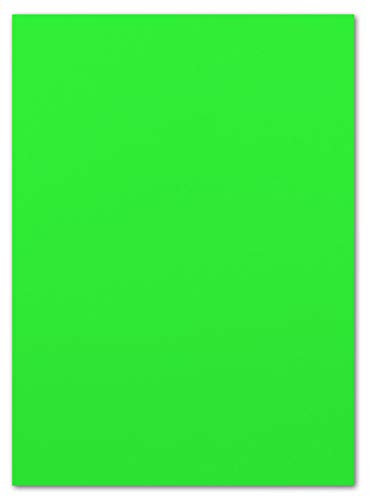 Glüxx-Agent 75 Blatt Leuchtpapier DIN A4-21,0 x 29,7 cm - Neonpapier Grün - 80 g/m² - beidseitg Neongrün - Plakatpapier für Leuchtplakate von Glüxx-Agent