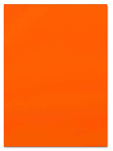 Glüxx-Agent 75 Blatt Leuchtpapier DIN A4-21,0 x 29,7 cm - Neonpapier Orange - 80 g/m² - beidseitig Orange - Plakatpapier für Leuchtplakate von Glüxx-Agent