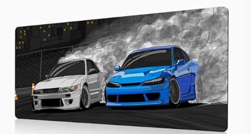GmeDhc Schreibtischunterlage XXL Mauspad Gaming, Schreibtischunterlage Auto Maus Pad, 900x400 mm Großes Mauspad Gaming, Laptop Schreibtisch Unterlage von GmeDhc