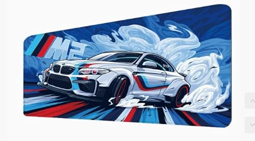 GmeDhc Schreibtischunterlage XXL Mauspad Gaming, Schreibtischunterlage Auto Maus Pad, 900x400 mm Großes Mauspad Gaming, Laptop Schreibtisch Unterlage von GmeDhc