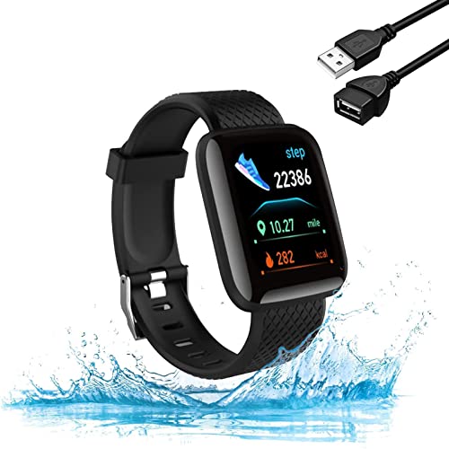 Smartwatch, Fitness-Armband, intelligente Uhr mit Blutdruck, Herzfrequenz, Stoppuhr, Kalorien, Schlafüberwachung, Schrittzähler, Aktivitätsmonitor, intelligentes Armband von Gnlgnl