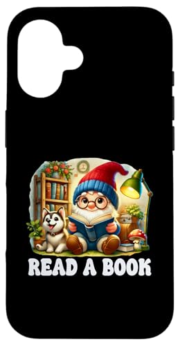 Bookworm Gnome Graphic For Teacher And Dog Lover Read A Book Hülle für iPhone 16 Bookworm Gnome Graphic For Teacher And Dog Lover Read A Book Hülle für iPhone 16 von Gnome Book Reading Accessories For Book Lovers