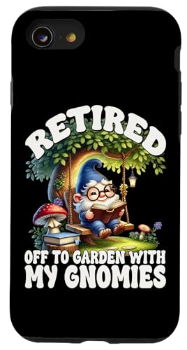 Funny Retirement Saying For Garden Lover With Teacher Gnome Hülle für iPhone SE (2020) / 7 / 8 von Gnome Book Reading Accessories For Book Lovers